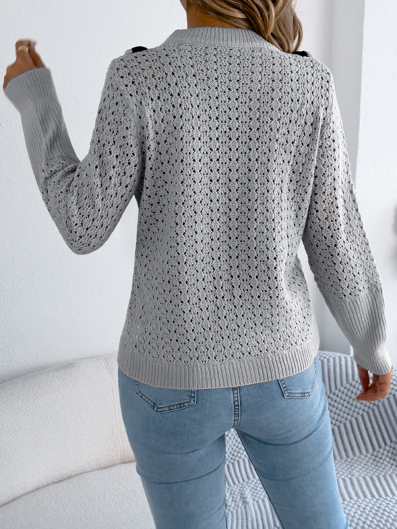 Women Clothing Autumn Winter Fungus Long Sleeve Pullover