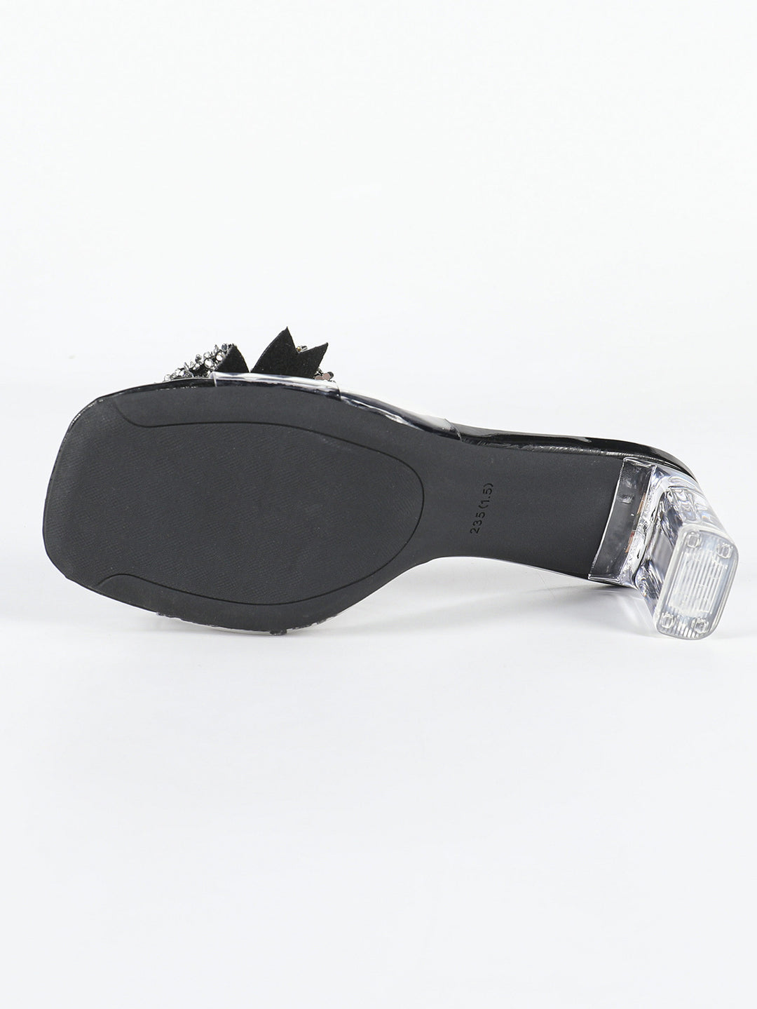 Bowknot Slippers Women Summer Outdoor Summer Transparent High Heels French Slippers - GLAMWEARS