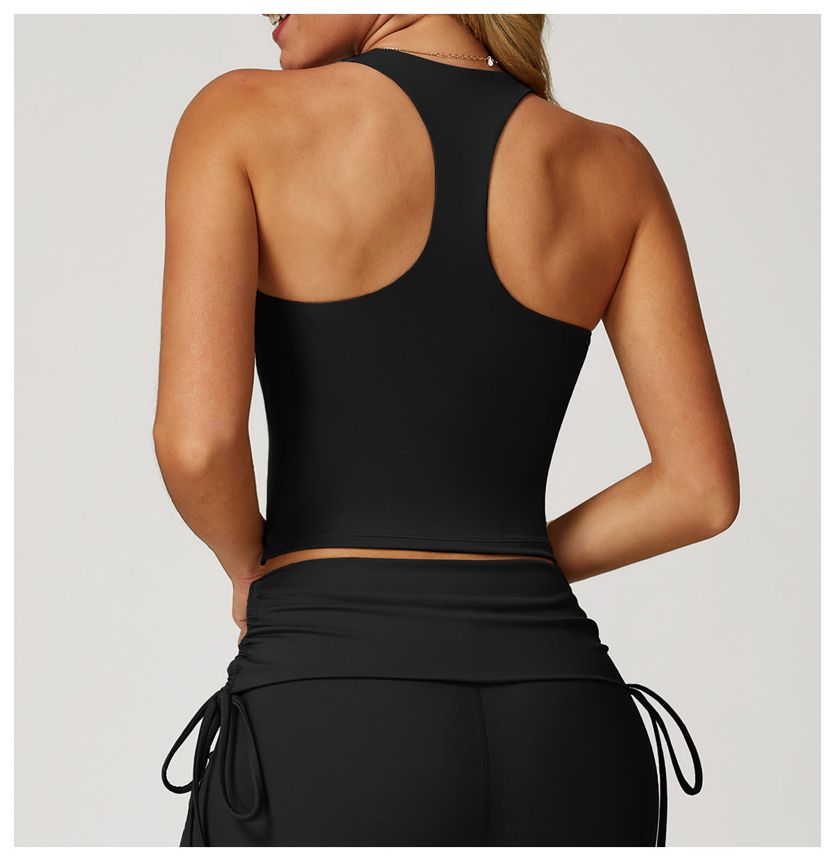 Nude Feel Yoga Vest H Shaped Beauty Back Quick-Drying Workout Top Outdoor Running Exercise Underwear