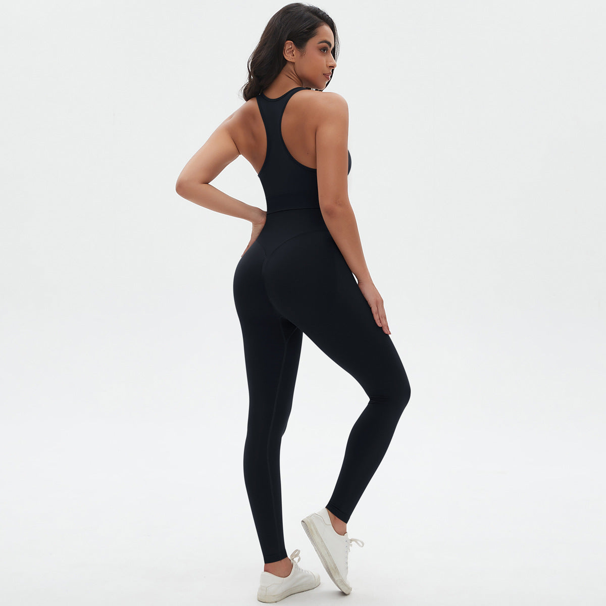 Seamless Cross Bra Peach Skinny Hip Lift Yoga Suit Sports Running Fitness Yoga Wear Women