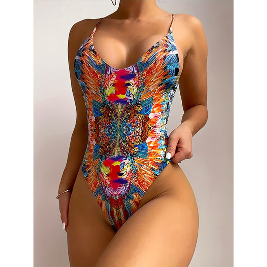 Printing Sexy Swimsuit Women High Sense Bikini Spring Beach Swimsuit