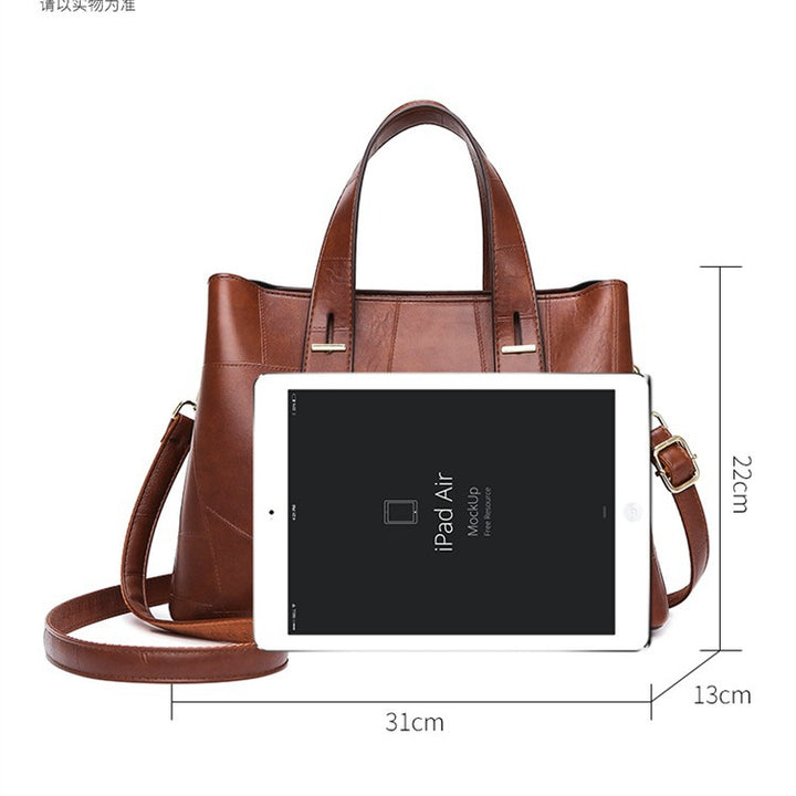 Handbag Patchwork Bag Women Special Interest Design High Grade Tote Bag Large Capacity Office Women Bag Crossbody - GLAMWEARS