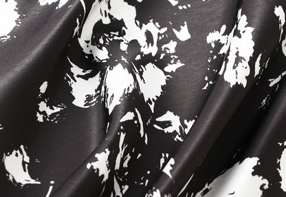 Printed Fishtail Skirt Women Summer Thin Elegant Slim Fit Slimming Hip Wrapped Dress