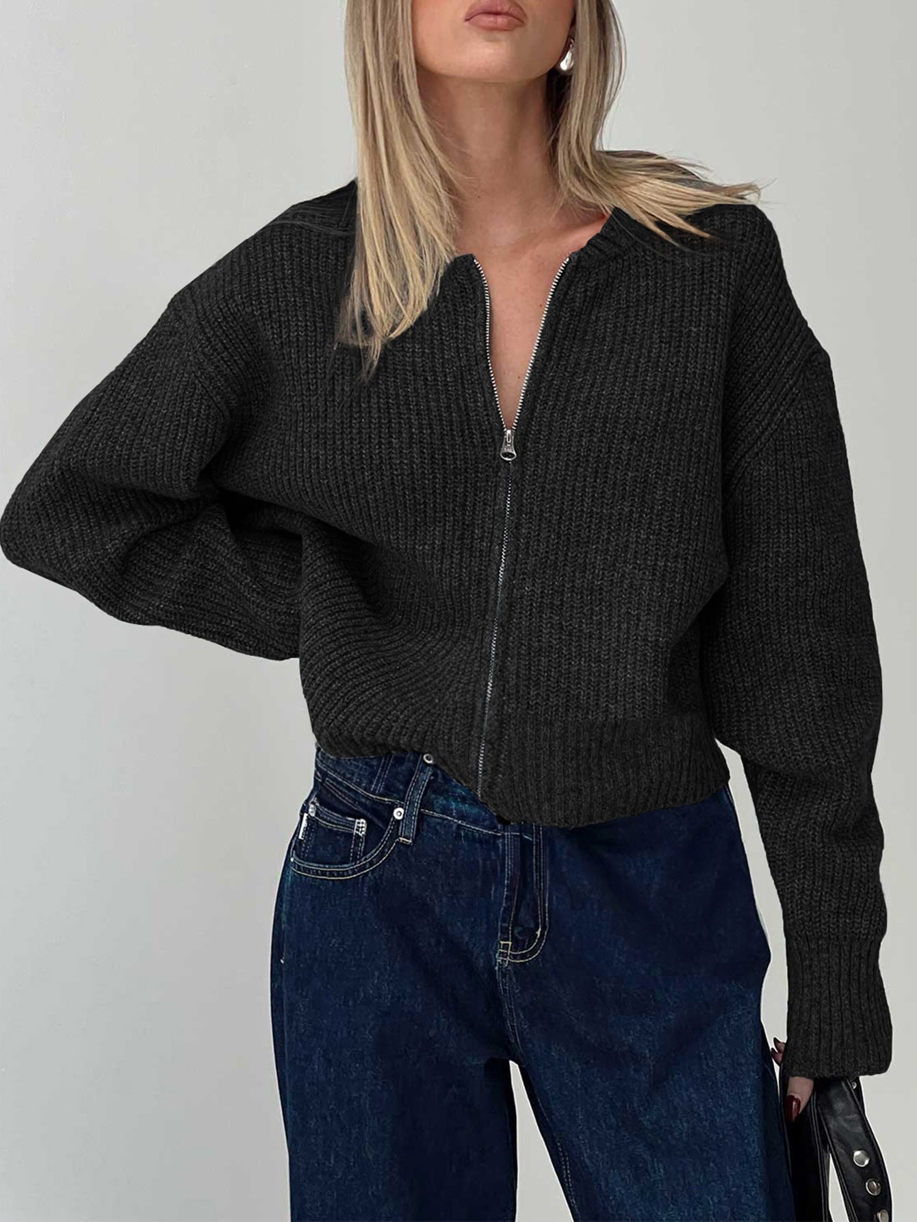 Casual Minimalist Long Sleeve Inner Wear Sweater Woolen Women Clothing Autumn Winter
