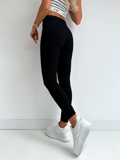Women Leggings Vertical Stripes Tight Weight Loss Pants Peach Hip High Waist Cropped Solid Color Trousers