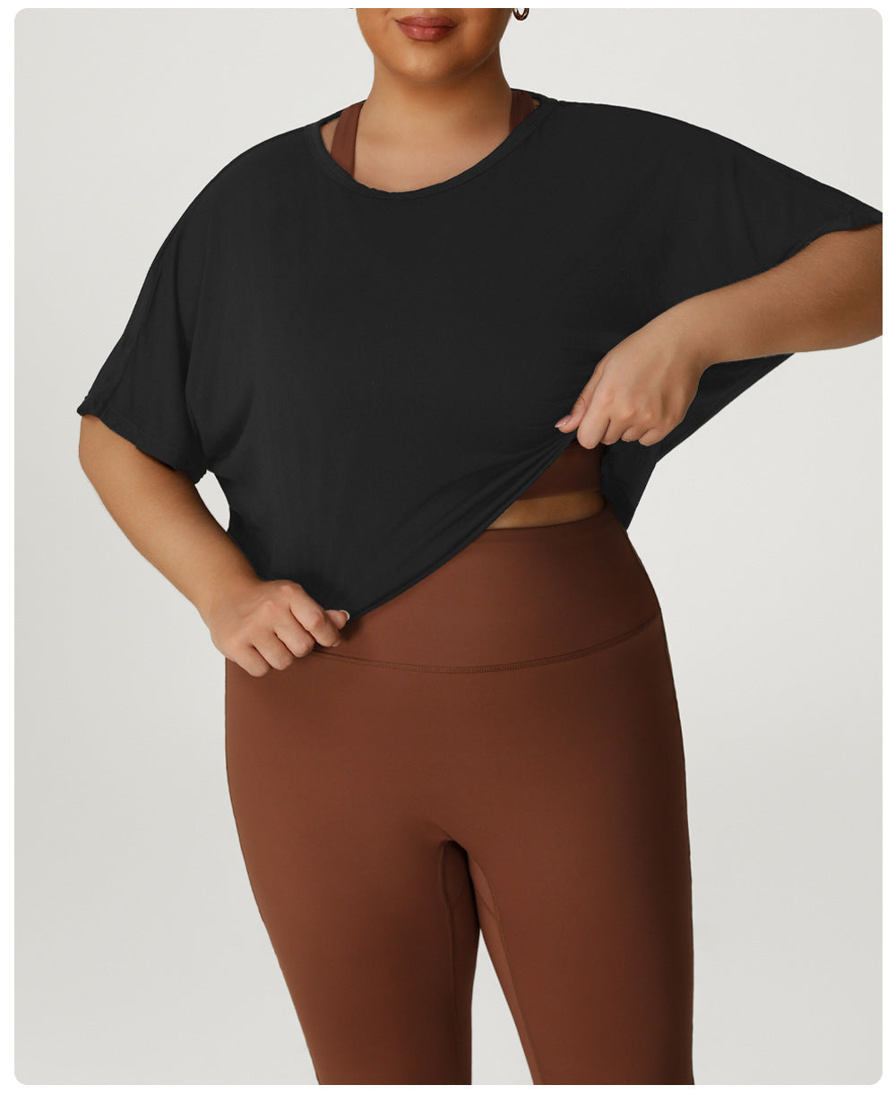 Plus Size Sports Blouse Fitness Yoga Wear T shirt Sportswear Half Sleeve T shirt Women Yoga Wear Top