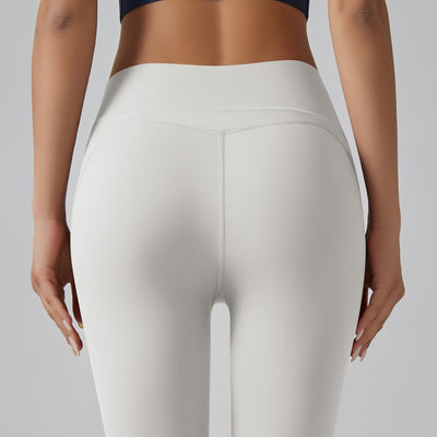 High-Strength Skinny Yoga Pants Composite High Waist Belly Contracting Sports Trousers High Elastic Ultra Thin Quick Drying Fitness Pants for Women