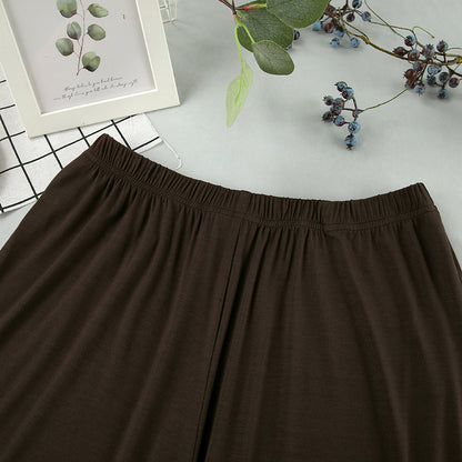 Summer Knitted Rayon Pajamas Set Comfortable Simple Can Be Worn outside Ladies Homewear