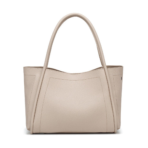 Gray Handbags Women Niche Soft Leather Vegetable Basket Bag Large Capacity High Grade Handbag