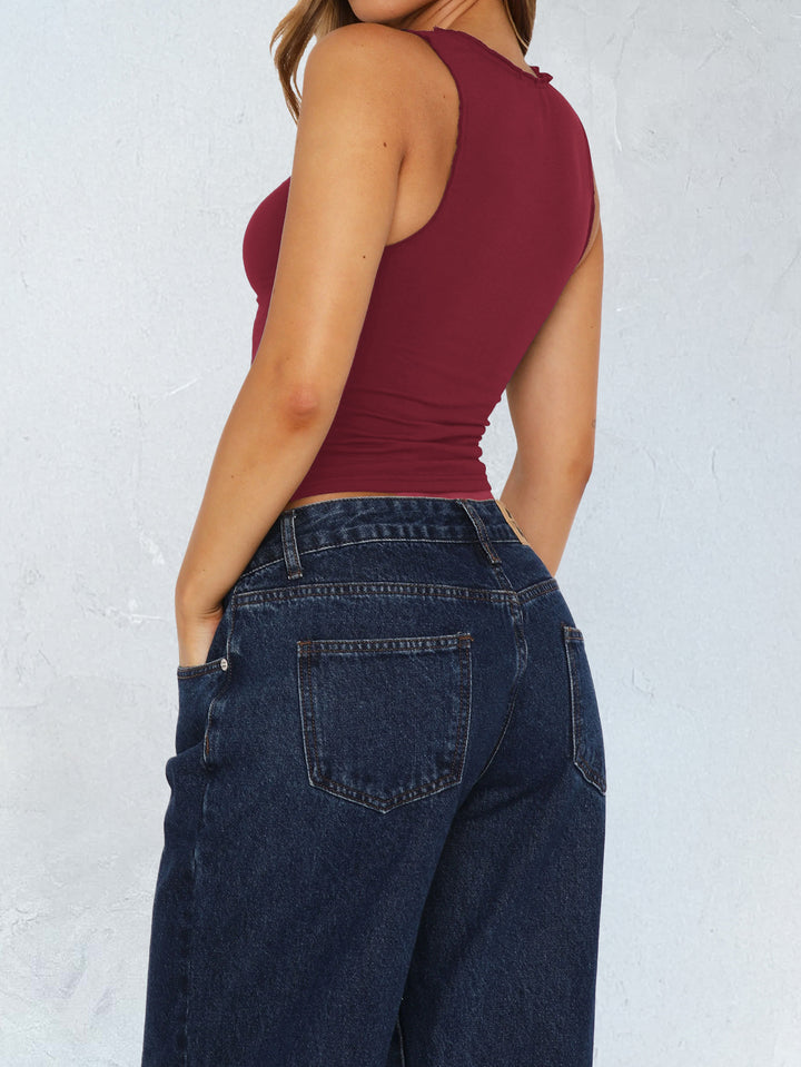 Sexy Lace Summer T shirt Vest Women Clothing Spring Summer - GLAMWEARS