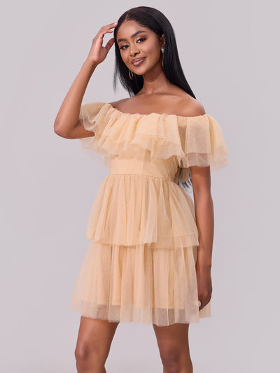 Spring Summer Women Clothing off the Shoulder Short Dress Sexy Mesh Party off Shoulder