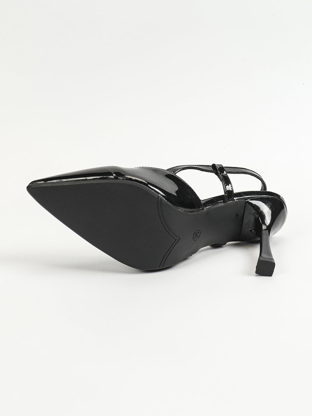 Simple Summer High Heels Shallow Mouth Pointed Toe Hollowed Back Empty Back Strap Strap Sandals High Heel - GLAMWEARS