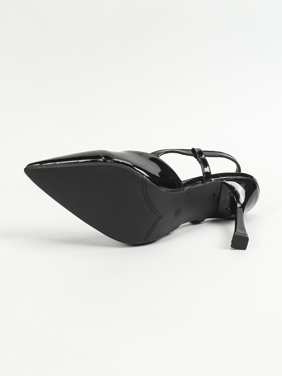 Simple Summer High Heels Shallow Mouth Pointed Toe Hollowed Back Empty Back Strap Strap Sandals High Heel - GLAMWEARS