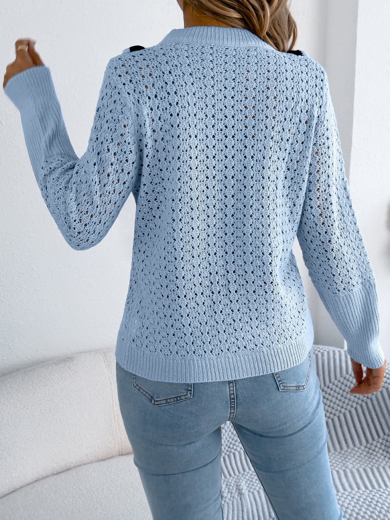 Women Clothing Autumn Winter Fungus Long Sleeve Pullover
