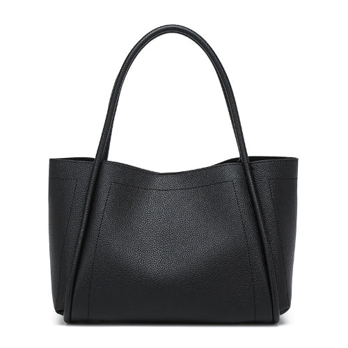 Black Handbags Women Niche Soft Leather Vegetable Basket Bag Large Capacity High Grade Handbag