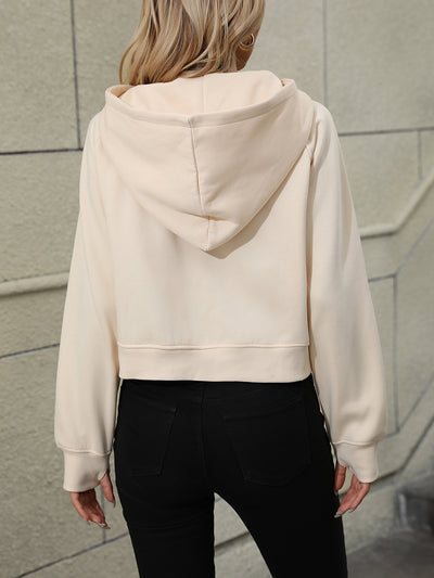 Women Clothing Half Zipper Pullover Hooded Sweatshirt Loose Fleece Lulu Sweater