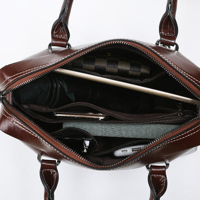 Handbags Women Texture Soft Leather Women Bag Trendy Large Capacity Bag Shoulder Messenger Bag