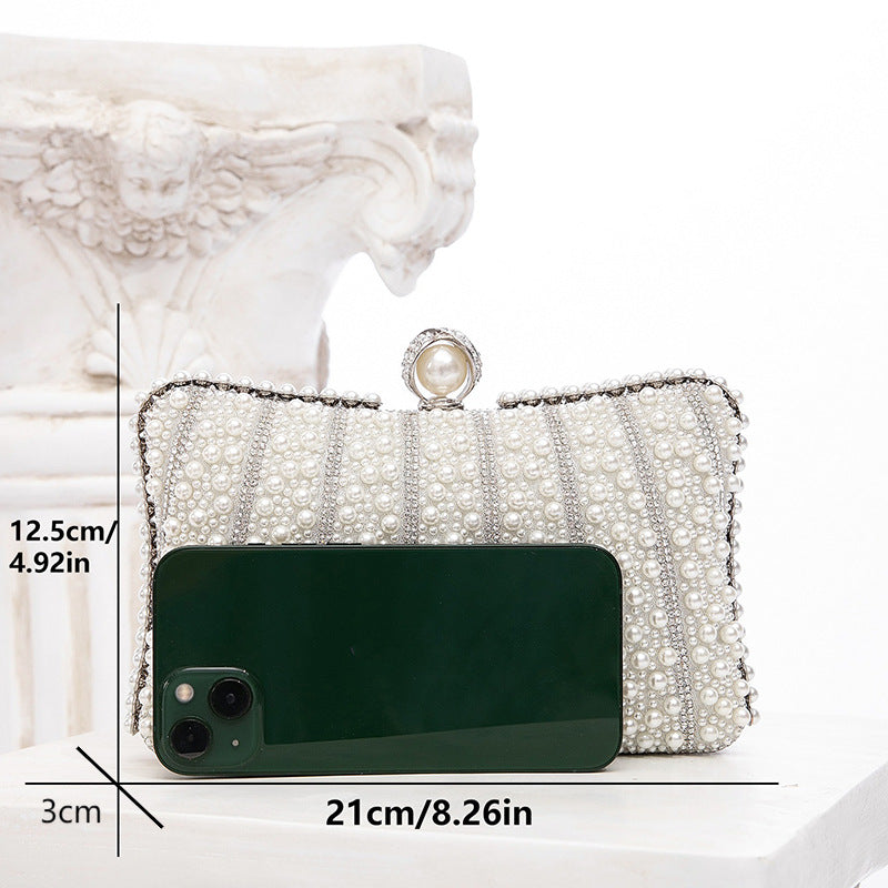Pearl Tote Party All Match Evening Bag Chain Dinner Bag Cheongsam Clutch Women Bag - GLAMWEARS