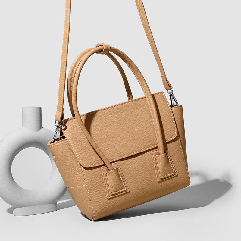 Handbag Smiling Face Bag High-Grade Large Capacity Office Women Bag Simple Texture Shoulder Messenger Bag for Women - GLAMWEARS