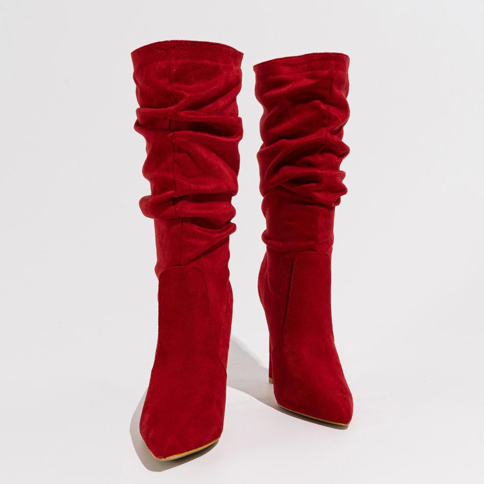 Stiletto All Match Outdoor Comfortable plus Size Women Boots