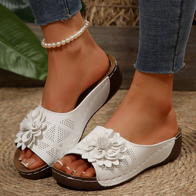 Women Shoes Spring Summer Floral Toe Baring Sandal Women Sandals