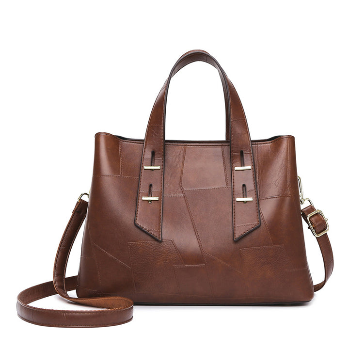 Handbag Patchwork Bag Women Special Interest Design High Grade Tote Bag Large Capacity Office Women Bag Crossbody - GLAMWEARS