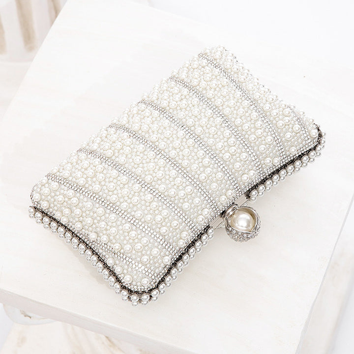 Pearl Tote Party All Match Evening Bag Chain Dinner Bag Cheongsam Clutch Women Bag - GLAMWEARS
