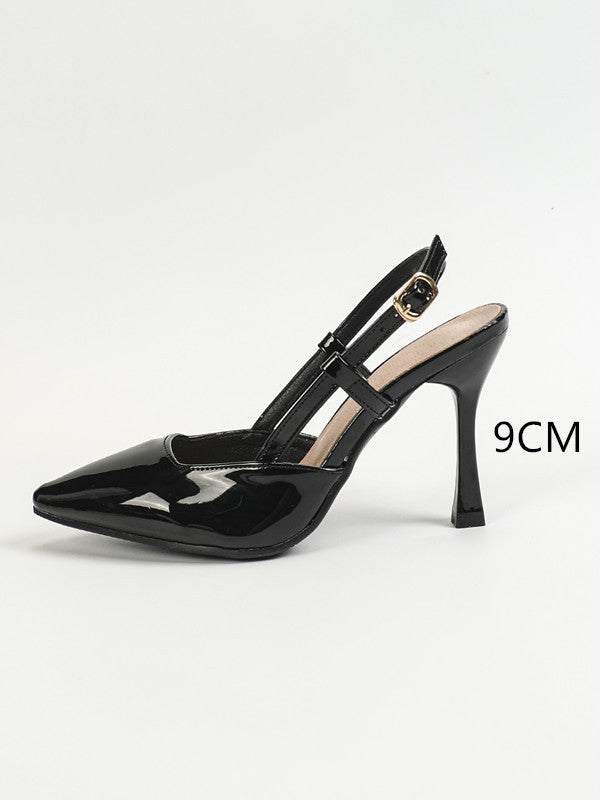 Cocktail Women Shoes Pedicure Stiletto Heel Low Cut Pointed Toe Shoes High Heels Pointed Toe Shoes - GLAMWEARS
