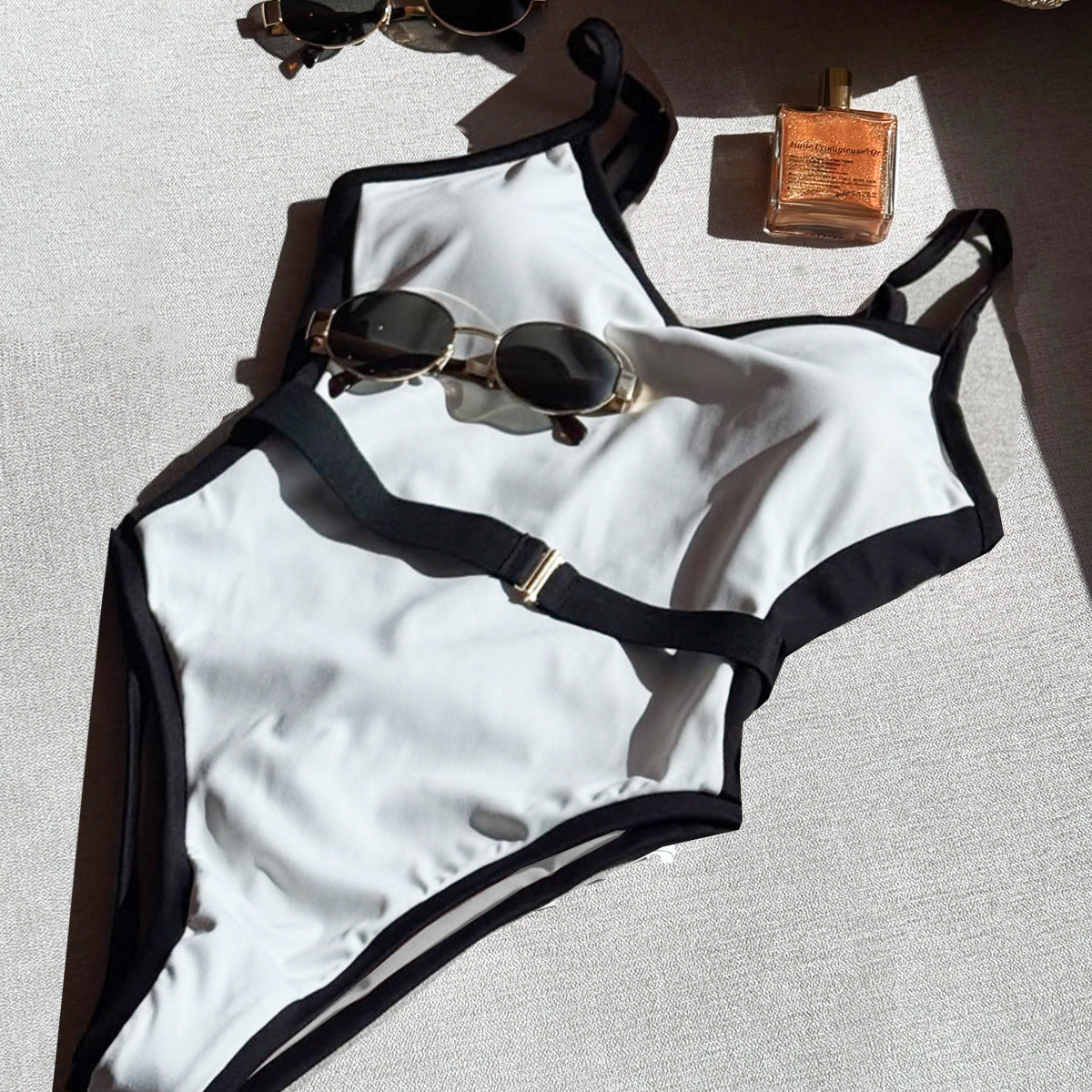 One Piece Swimsuit for Women Bikini Lady Sexy Stitching Swimwear Bikini Women