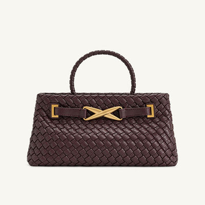 Burgundy Women Woven Bag 