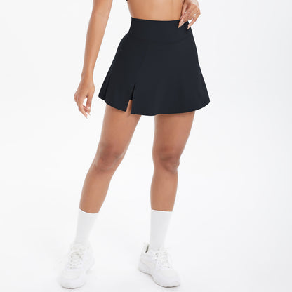 Cool Sun Protection Casual Tennis Skirt Slimming Sports Training Anti Exposure Yoga Fitness Leggings Short Skirt for Women