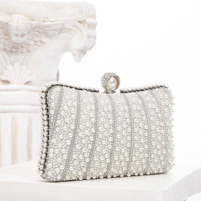 Pearl Tote Party All Match Evening Bag Chain Dinner Bag Cheongsam Clutch Women Bag - GLAMWEARS