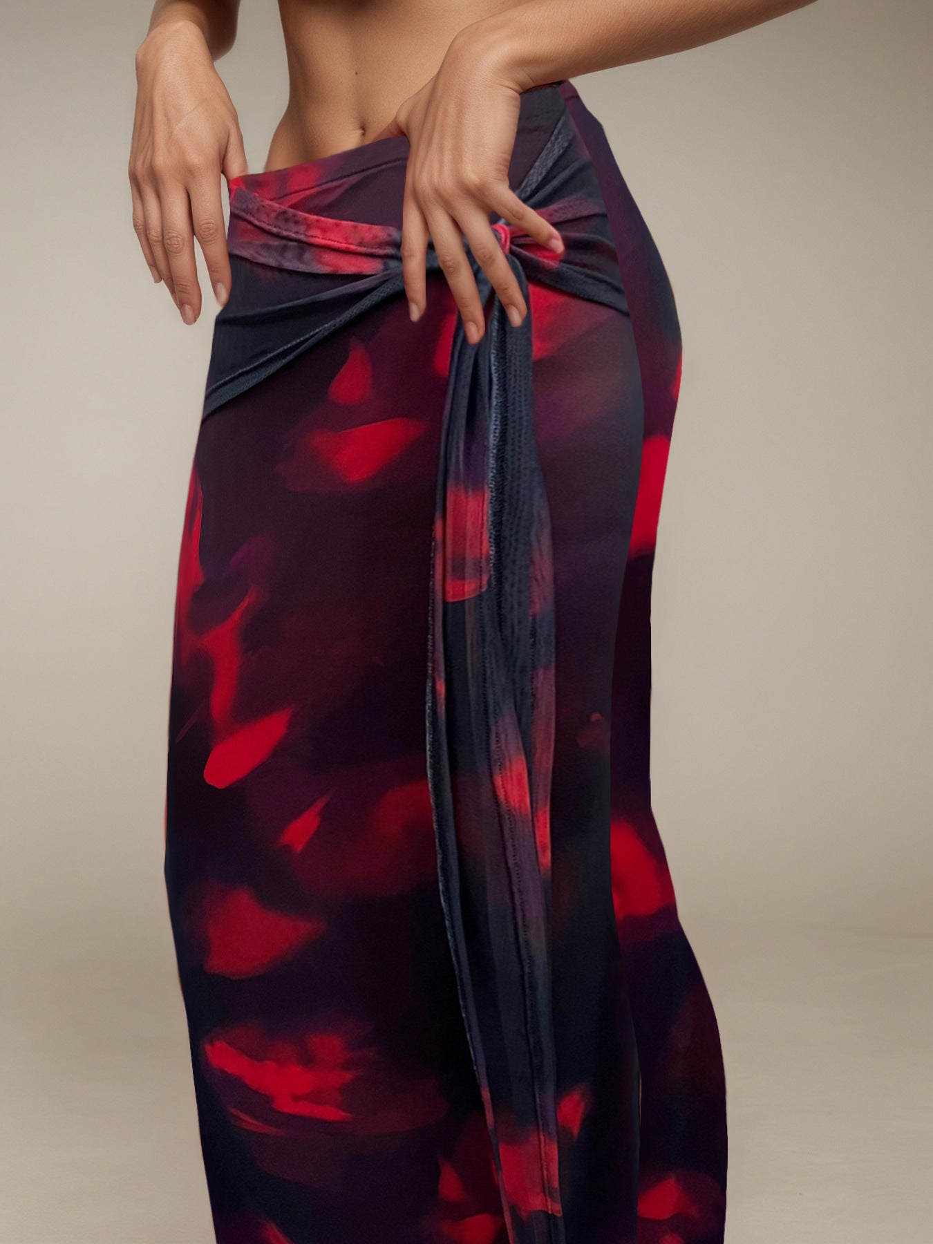 Summer Elegant Skirt Sexy Sexy Retro Printing Slim Fit Maxi Dress