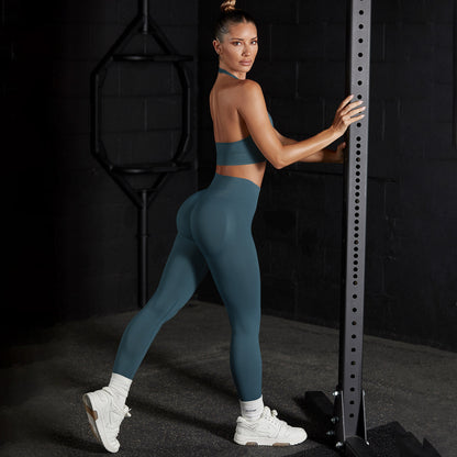 Halter Bra Trousers Suit-Moqing