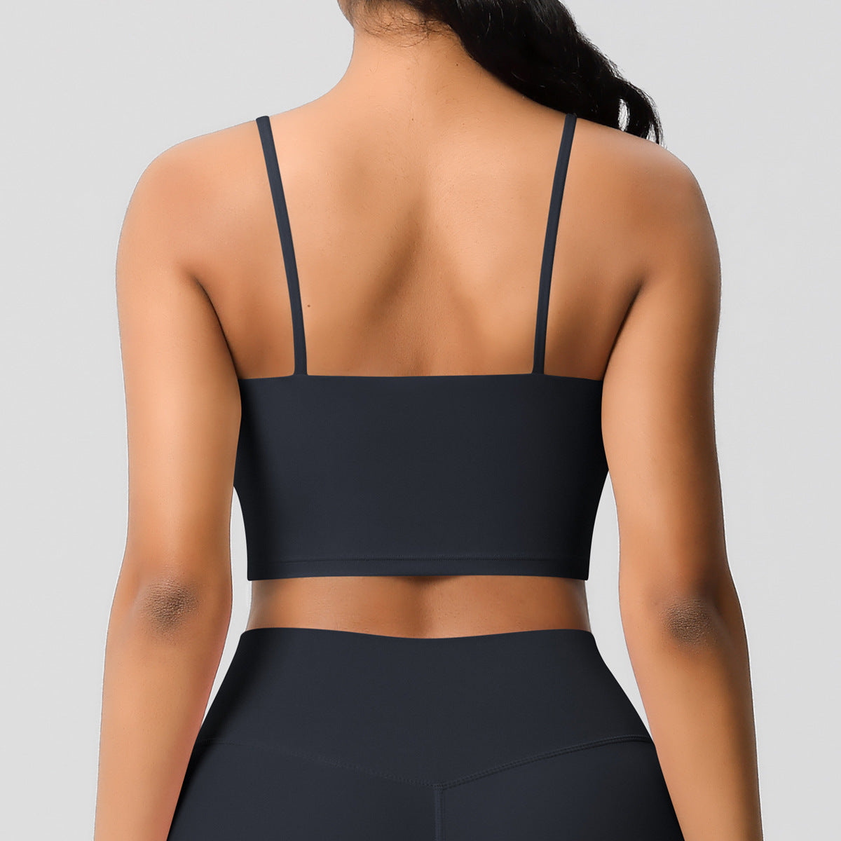 Yoga Jacket Sports Solid Color Underwear with Chest Pad Thin Strap Beauty Back Fitness Vest Camisole Yoga Clothes