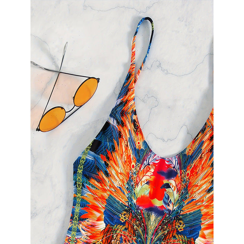 Printing Sexy Swimsuit Women High Sense Bikini Spring Beach Swimsuit