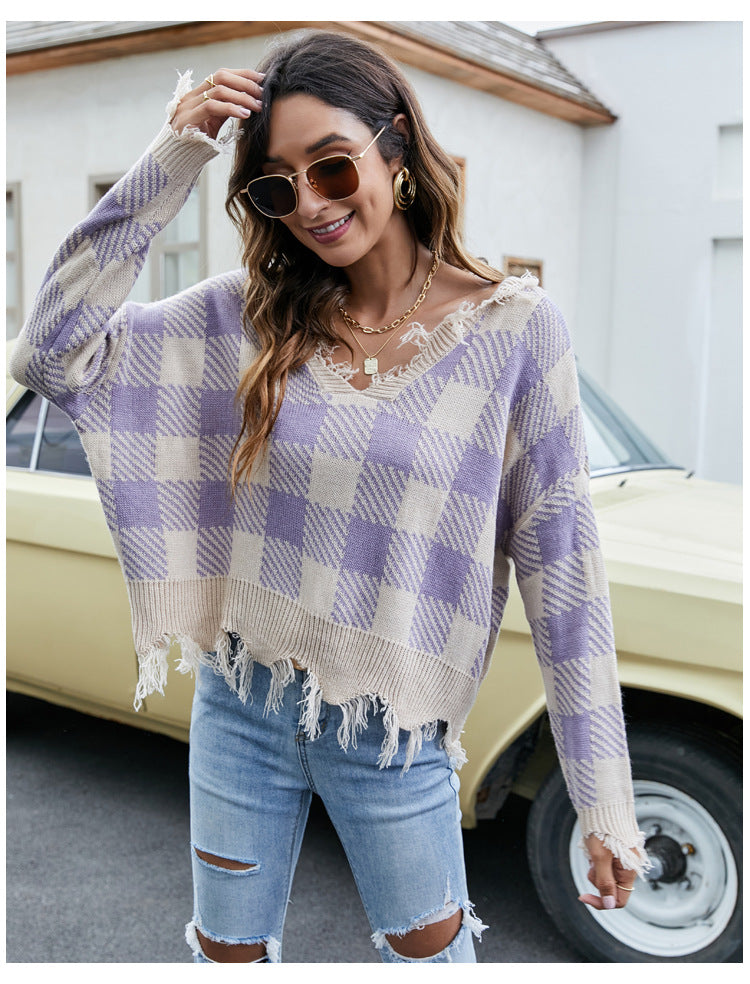 Purple Pullover for Women