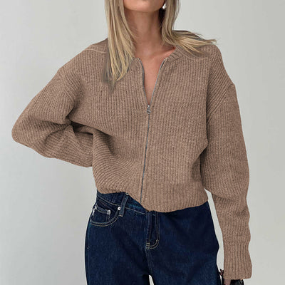 Casual Minimalist Long Sleeve Inner Wear Sweater Woolen Women Clothing Autumn Winter