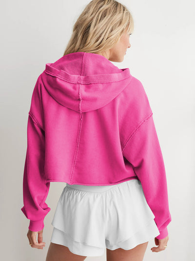 Loose Brand Hooded Sweatshirt Women Spring Autumn Women Clothing V neck Top Pullover Long Sleeved Shirt