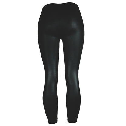 Faux Leather Leggings Popular Leather Pants Thin Large Stretch Feet Pants Cropped Pants