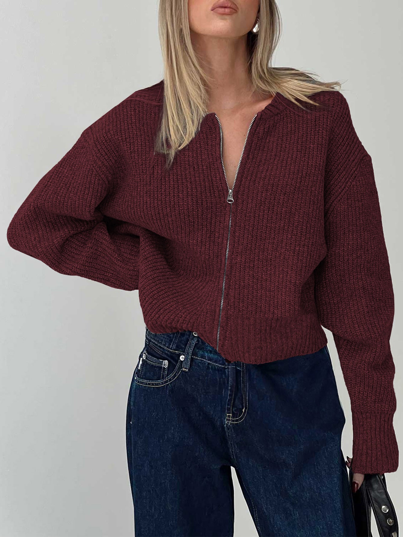 Casual Minimalist Long Sleeve Inner Wear Sweater Woolen Women Clothing Autumn Winter