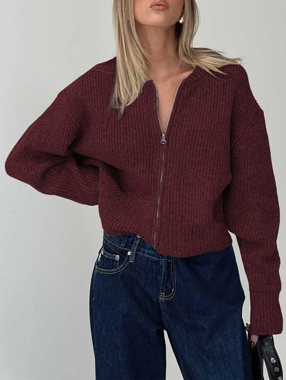 Casual Minimalist Long Sleeve Inner Wear Sweater Woolen Women Clothing Autumn Winter