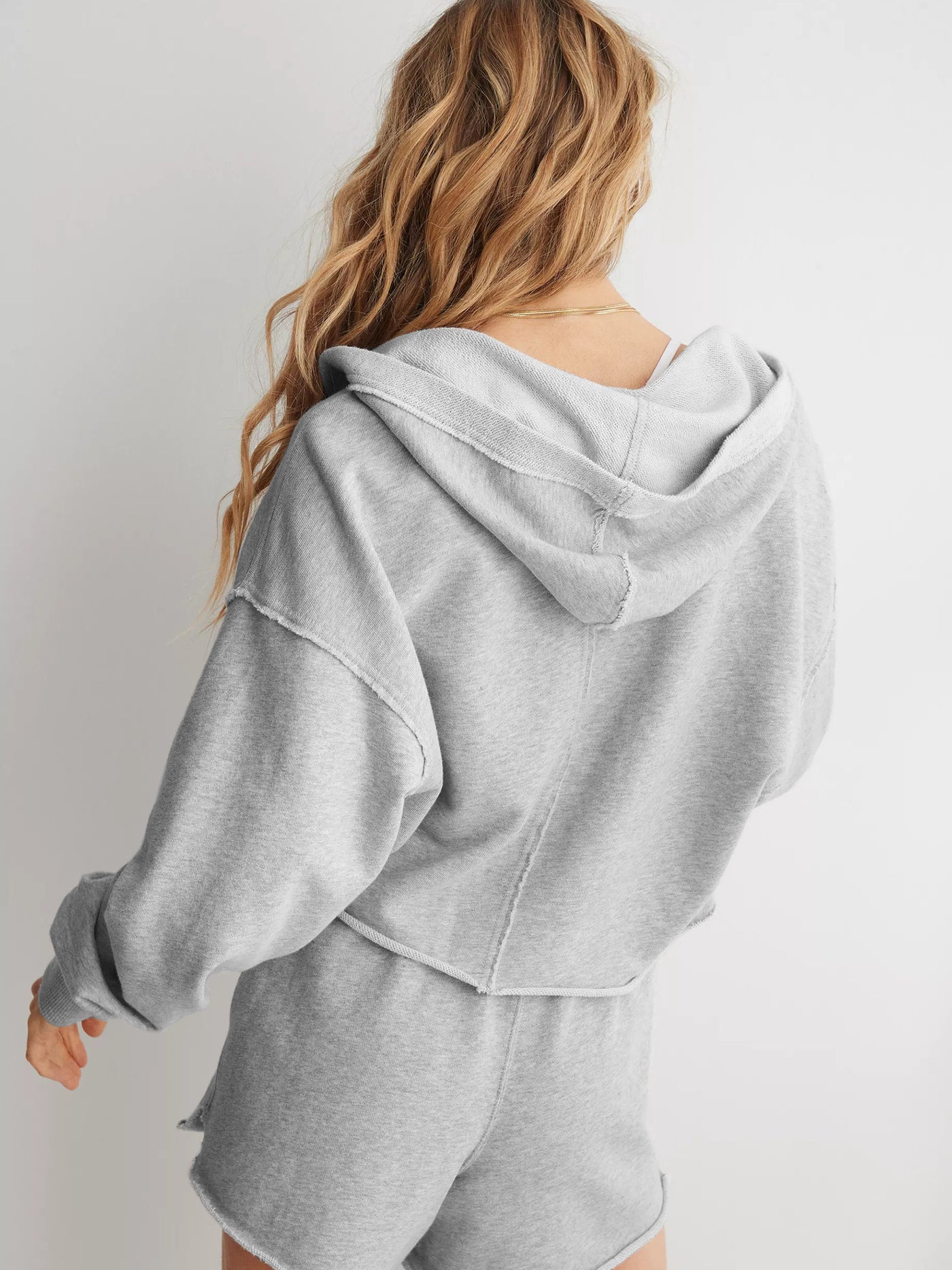 Loose Brand Hooded Sweatshirt Women Spring Autumn Women Clothing V neck Top Pullover Long Sleeved Shirt