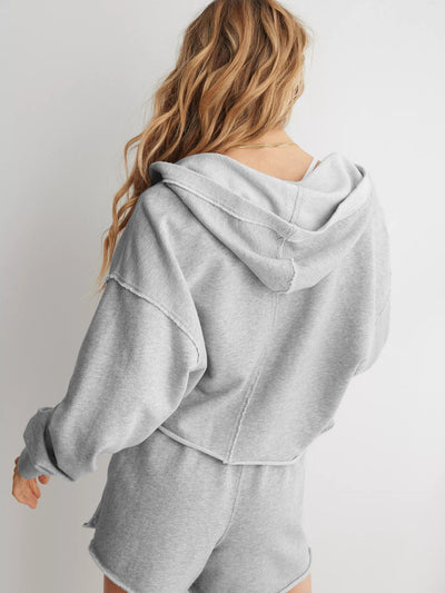Loose Brand Hooded Sweatshirt Women Spring Autumn Women Clothing V neck Top Pullover Long Sleeved Shirt