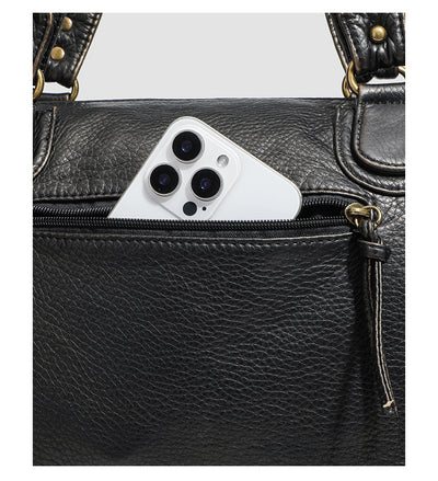 Women Retro Tote Bag Trend Simple Shoulder Messenger Bag