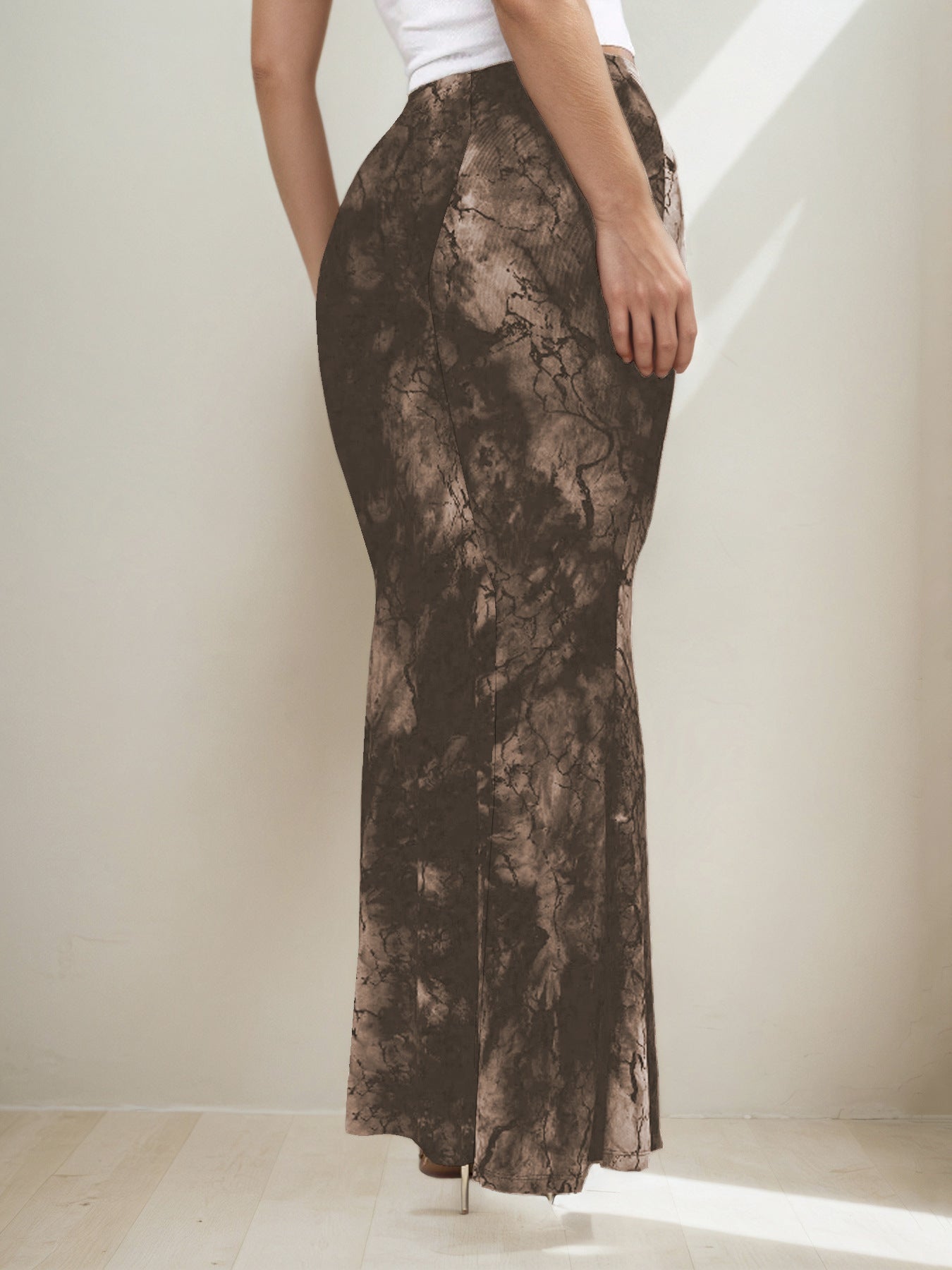 Retro Print Skirt Summer Niche Characteristic Sexy Slim Sheath Dress