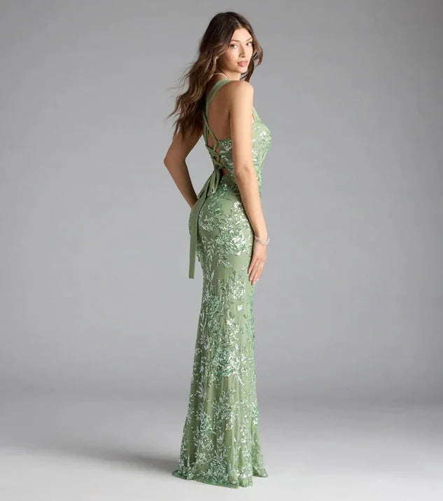 Women Dress Spring Summer Sexy Strap Backless High Slit Socialite Dress - GLAMWEARS