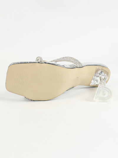 High Heel Platform Shoes Bar Model Catwalk Women Transparent Crystal High Heel Sandals Party Women Ultra High Heel