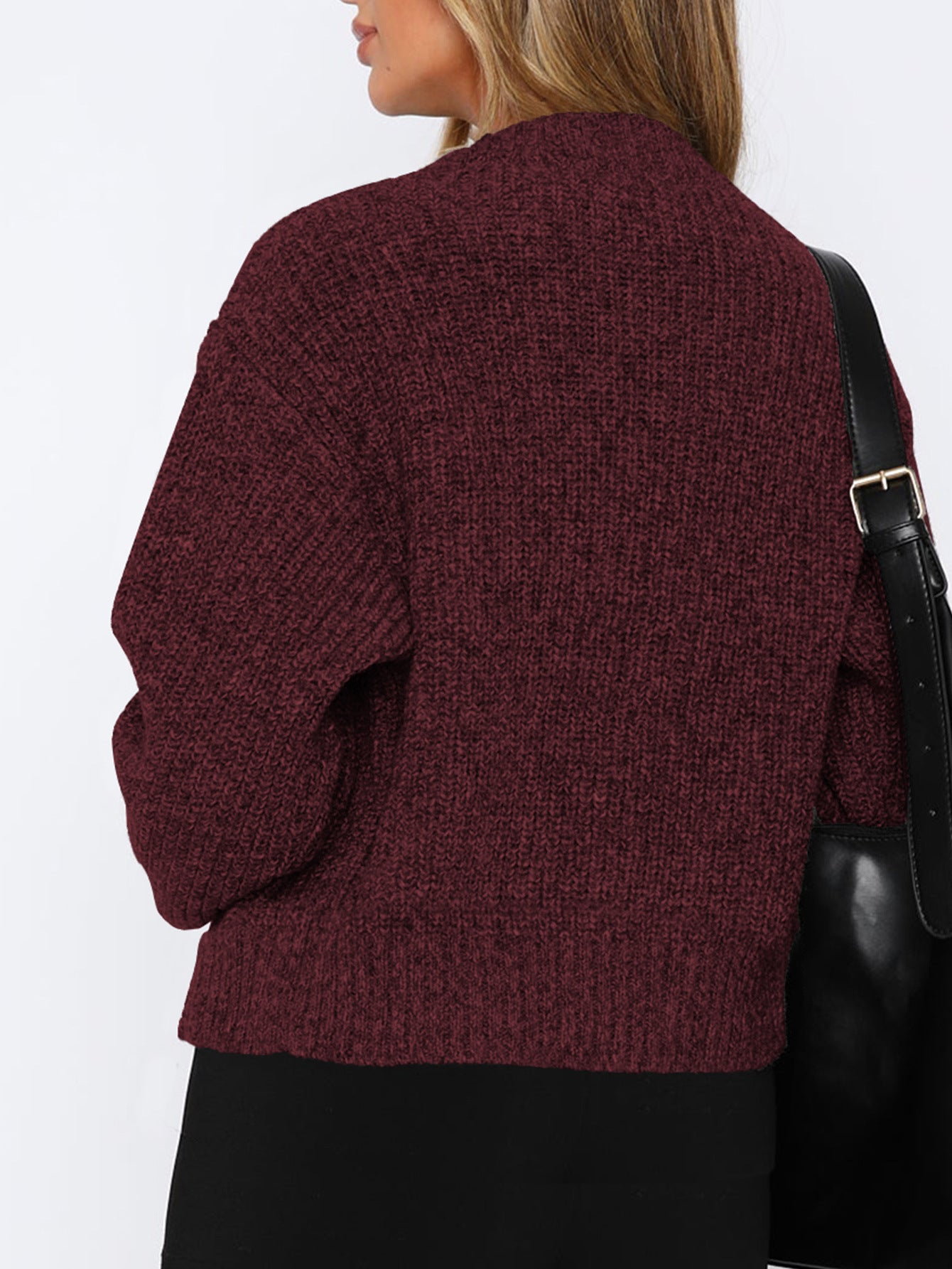 Casual Minimalist Long Sleeve Inner Wear Sweater Woolen Women Clothing Autumn Winter