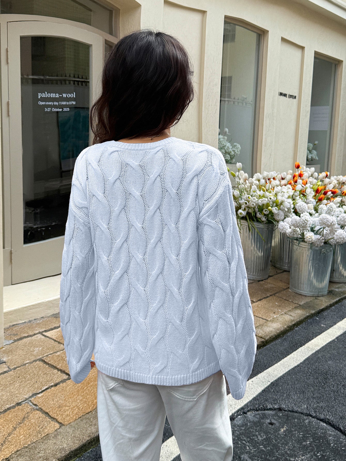 Women Casual Minimalist Long Sleeve Solid Color Vest Sweater